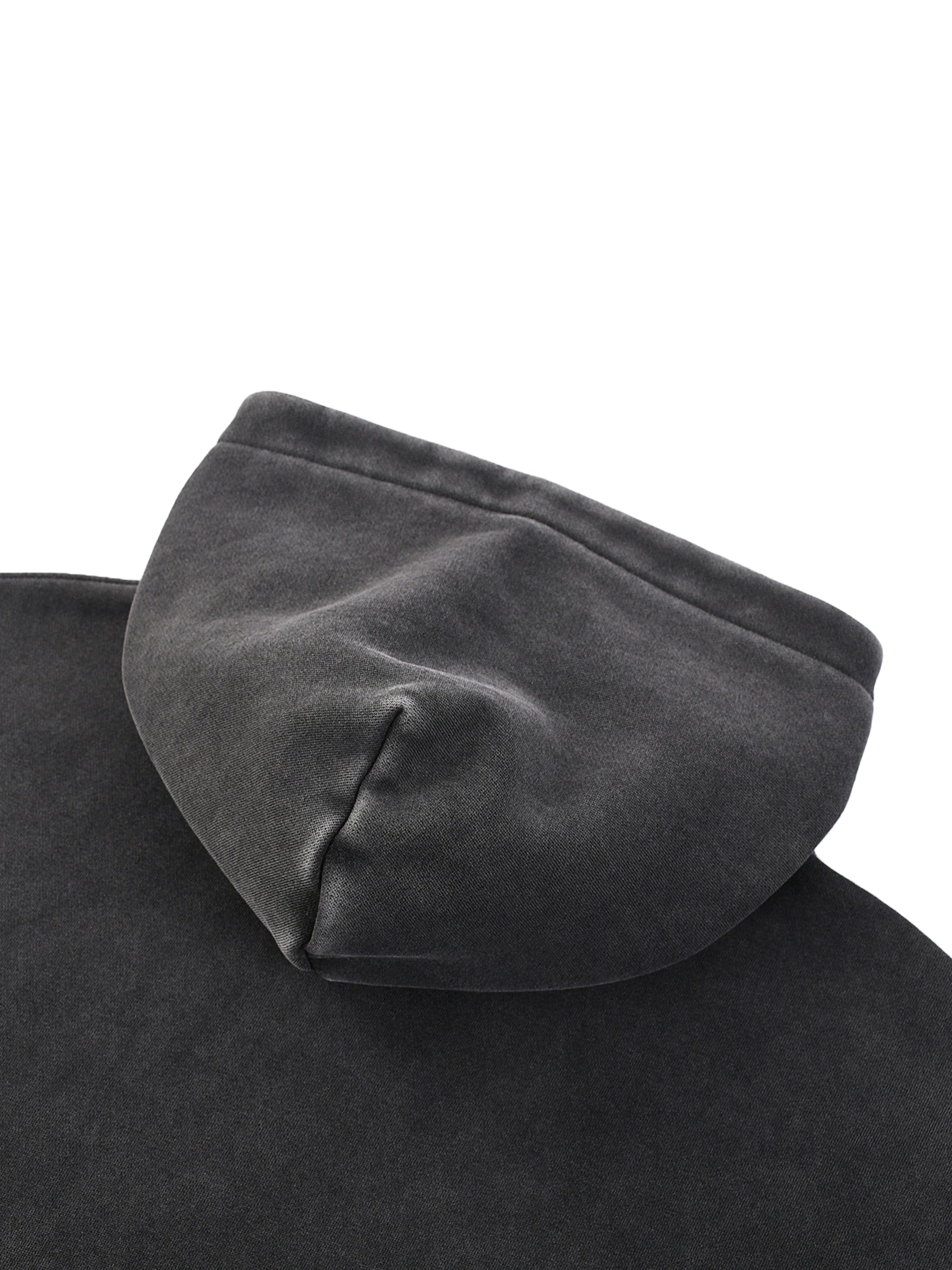 INTENT OVER NOISE Hoodie — Snow Wash Fleece Oversize Hoodie